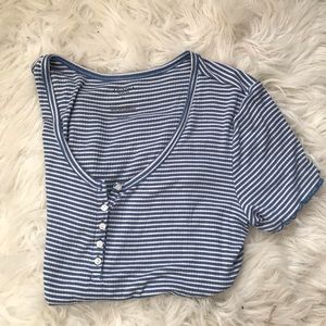 Frilly Striped Top